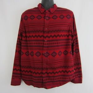 Levi's Red Western Flannel Button Down Shirt *H7